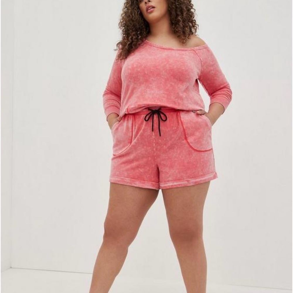 Torrid Pink Tie Dye Sweat Shorts